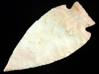 Fine Authentic 4 1/8 Inch Missouri Hopewell Point With Indian Arrowheads
