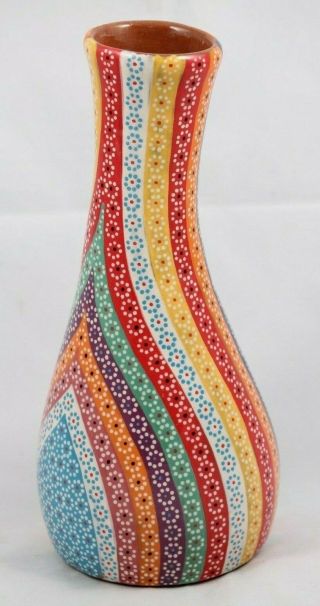 Ceramic/clay Vase Handmade Mexican Fine Folk Art Potter Mauricio Martinez 10