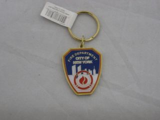 Fdny Metal Key Chain Fire Department Of York City