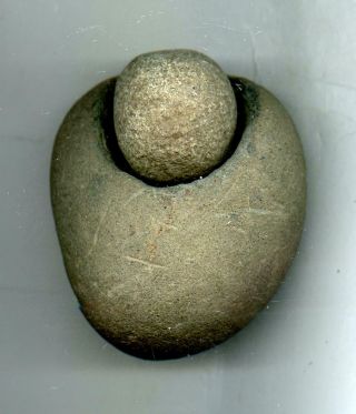 Indian Artifacts - Ball And Cup Stone
