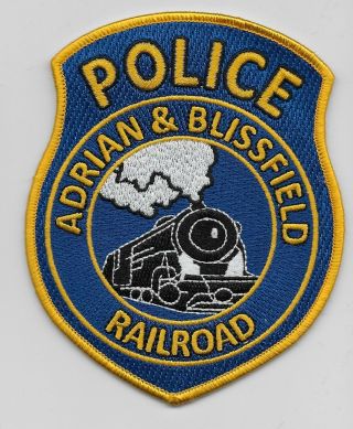 Colorful Adrian Blissfield Railroad Railway Police State Michigan Mi