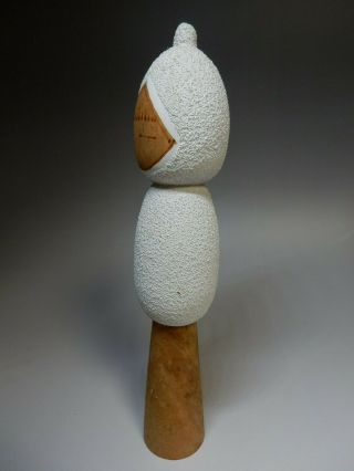 Snow Girl Japanese Kokeshi Wooden doll by Issetsu Kuribayashi 29cm 11.  4inch 3