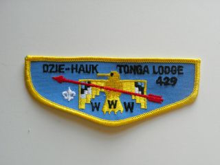 Oa Order Of The Arrow Dzie - Hauk Tonga Lodge 429 Flap,  Jayhawk Area Council,  Ks