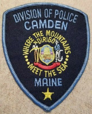 Me Camden Maine Division Of Police Patch