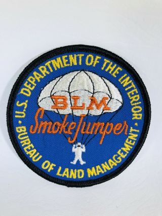 Vintage U.  S.  Doi Blm Smoke Jumper Merrowed Edge Cheese Cloth Patch - Nos