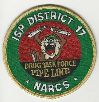 Illinois State Police Narcotics Task Force Sheriff State Il Taz Dea Patch