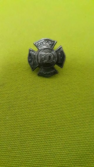 Antique City Of York Fire Department Pin.