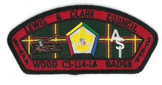 Lewis & Clark Council/bsa Csp/woodbadge/staff/rare Scout Patch