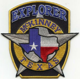 Mckinney Texas Tx Colorful Explorer Police Patch