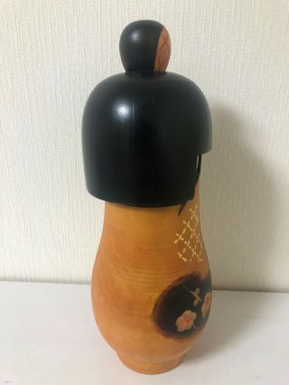 Japanese sosaku kokeshi doll by Takamizawa Kazuo 11 1/4 inches 28.  5 cm 2