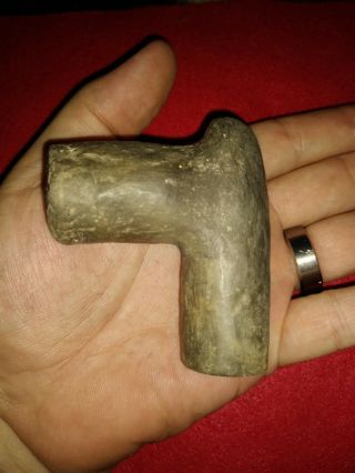 Tennessee Pottery Platform Elbow Pipe Indian Artifact Arrowhead