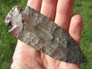 Authentic 4 " Dovetail Arrowhead Found In Preble Co.  Ohio