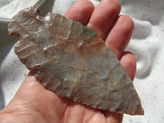 Authentic 4 1/2 " Hopewell Arrowhead Found In Licking Co.  Ohio