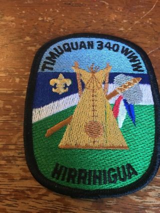 Timuquan Lodge 340 Hirrihigua Chapter Black Border Oa Order Of The Arrow Abb - 1l