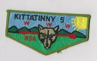 Order Of The Arrow Flap Bsa Oa Kittatinny Lodge 5 S R Pb