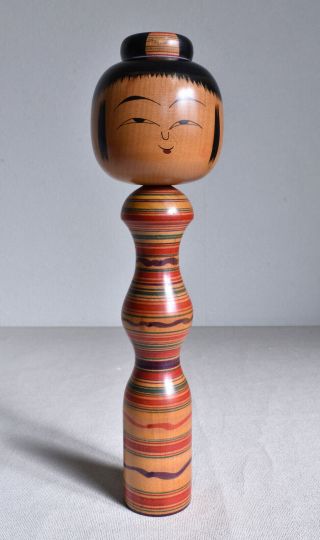 32cm (12.  6 ") Japanese Vint.  Kokeshi Doll 1987 : Signed Bunkichi (sato) 1922 2008