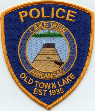 Lakeview Arkansas Ar Old Town Lake Police Patch