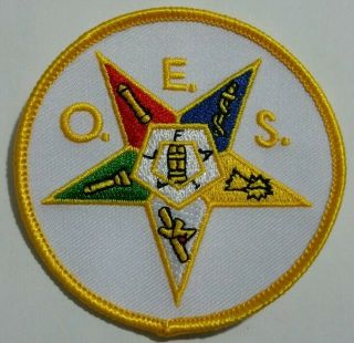 Order Of Eastern Star (oes) Iron On Patch