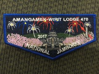 Oa Flap Lodge 470 Amangamek Wipit Blue Border 2017 Jamboree
