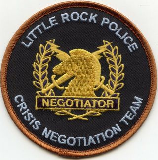Little Rock Arkansas Ar Crisis Negotiation Team Hostage Negotiator Police Patch