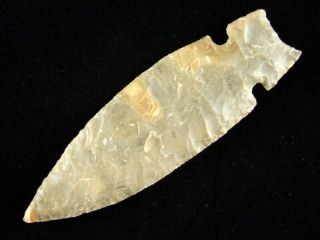 Fine Authentic 4 1/8 Inch Kentucky Graham Cave Point With Indian Arrowheads