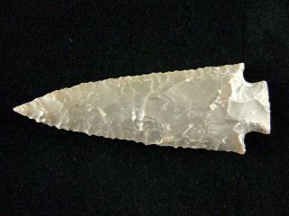 Fine Authentic 3 5/8 inch Texas Lange Point With Indian Arrowheads 2