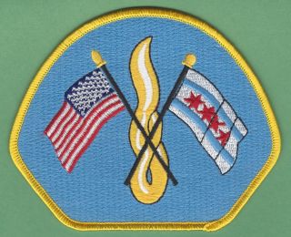 City Of Chicago Fire Department Flag Patch