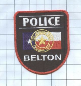Police Patch - Texas - City Of Belton