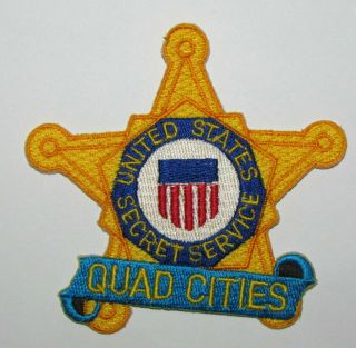 Usss Secret Service Quad Cities Illinois Iowa Field Office Police Patch 1990 