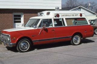 Carterville Il 1971 Chevrolet Challanger Ambulance - Fire Apparatus Slide
