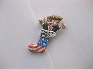 President Donald Trump " 2020 Presidential Campaign Christmas Stocking " Pin