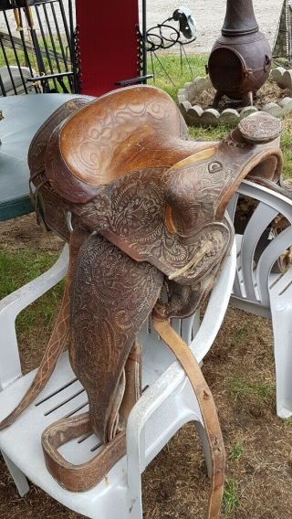 Vintage Horse Saddle Barn Find From An Estate As Found