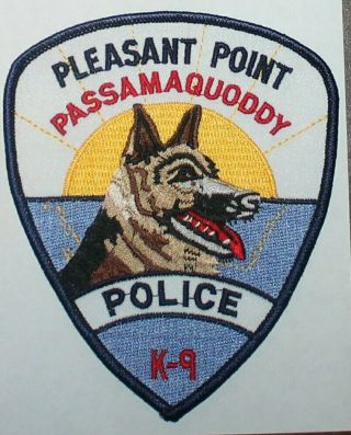 Pleasant Point Police K - 9 Maine Passamaquoddy Tribe Indian Pd Me Canine Unit