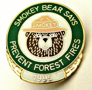 ⫸ 416 Pin – Vintage Smokey Bear 1995 Prevent Forest Fires Service – In Bag