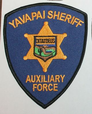 Yavapai County Sheriff Auxiliary Force Arizona Az Co Sd So Blue Patch