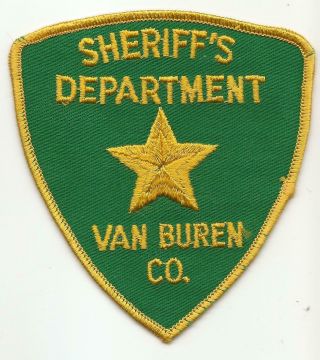 Van Buren County Iowa Ia Police Sheriff Patch Old