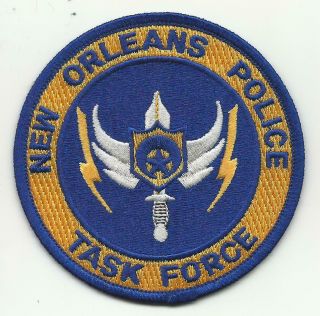 Orleans La Louisiana Police Patch Task Force Sword