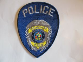 Wyoming Mountain View Police Patch