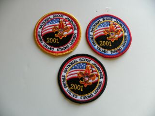2001 National Scout Jamboree Patches - Scout,  Adult And Trading Post