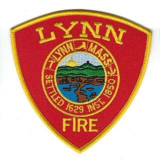 Lynn (essex County) Ma Massachusetts Fire Dept.  Patch -