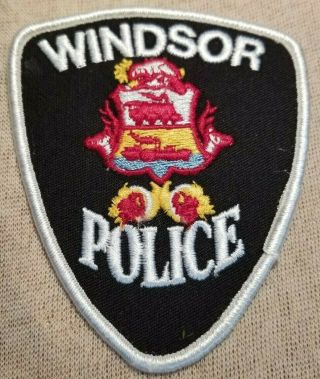 Ca Windsor Canada Police Patch