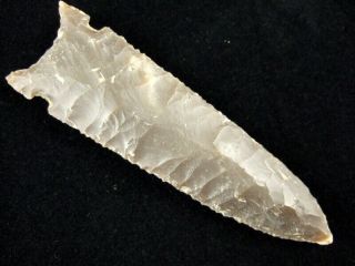 Fine Authentic 4 1/8 Inch Missouri Graham Cave Point With Indian Arrowheads