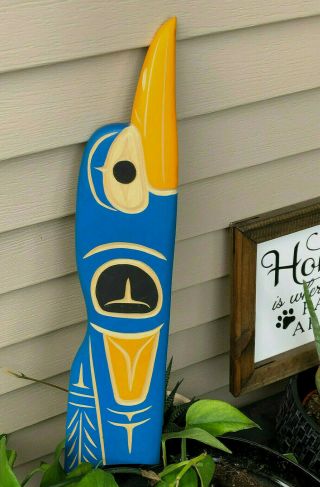 Northwest Coast Native Art Squamish Nation Hummingbird Carving