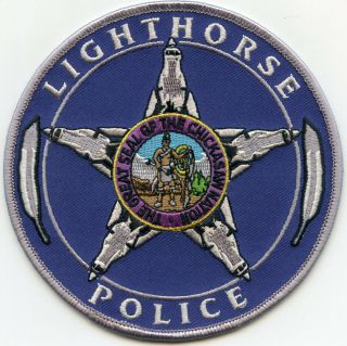 Lighthorse Chickasaw Nation Indian Tribe Oklahoma Ok Tribal Police Patch