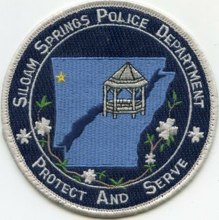 Siloam Springs Arkansas Ar Protect And Serve Police Patch