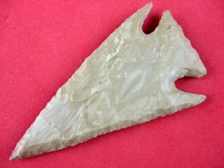 Fine Authentic 3 1/4 Inch Kentucky Lost Lake Point Indian Arrowheads