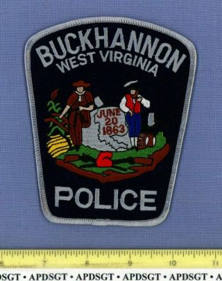 Buckhannon West Virginia Sheriff Police Patch Fe Coal Miner Farmer Stone