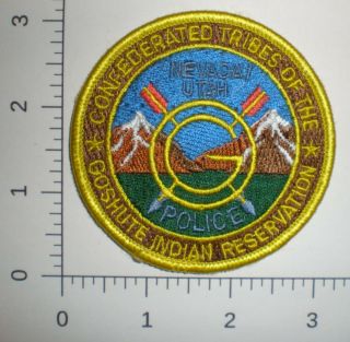 Nv Nevada Ut Utah Goshute Indian Tribes Reservation Tribal Police Patch