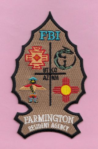 C24 2006 Gman Fboi Farmington Nm Jttf Terrorism Federal Agent Police Patch Dea
