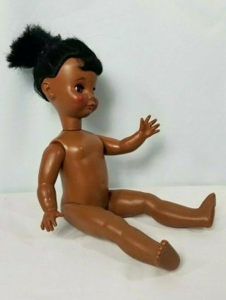 Vintage Black African American Pre - Teen Doll 16 " By Uneedadoll 1963 Very Rare